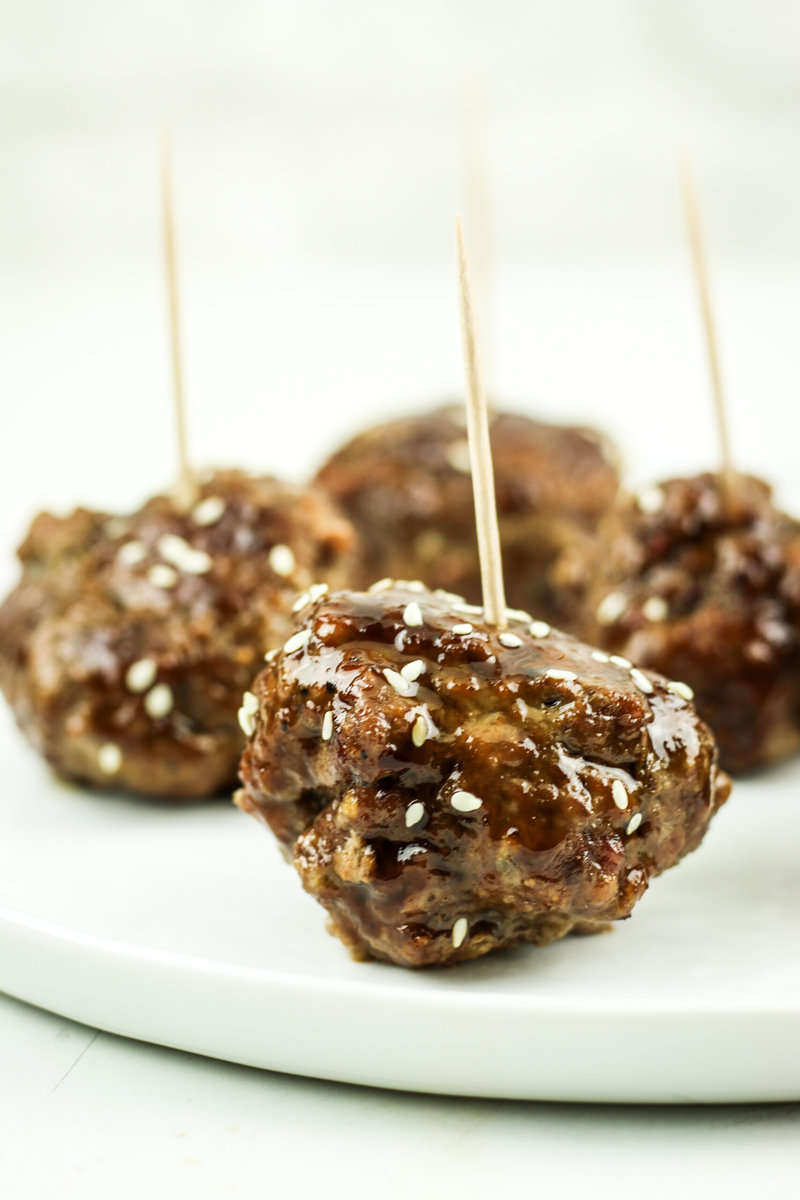 Teriyaki beef meatballs. Easy to make dinner recipe.